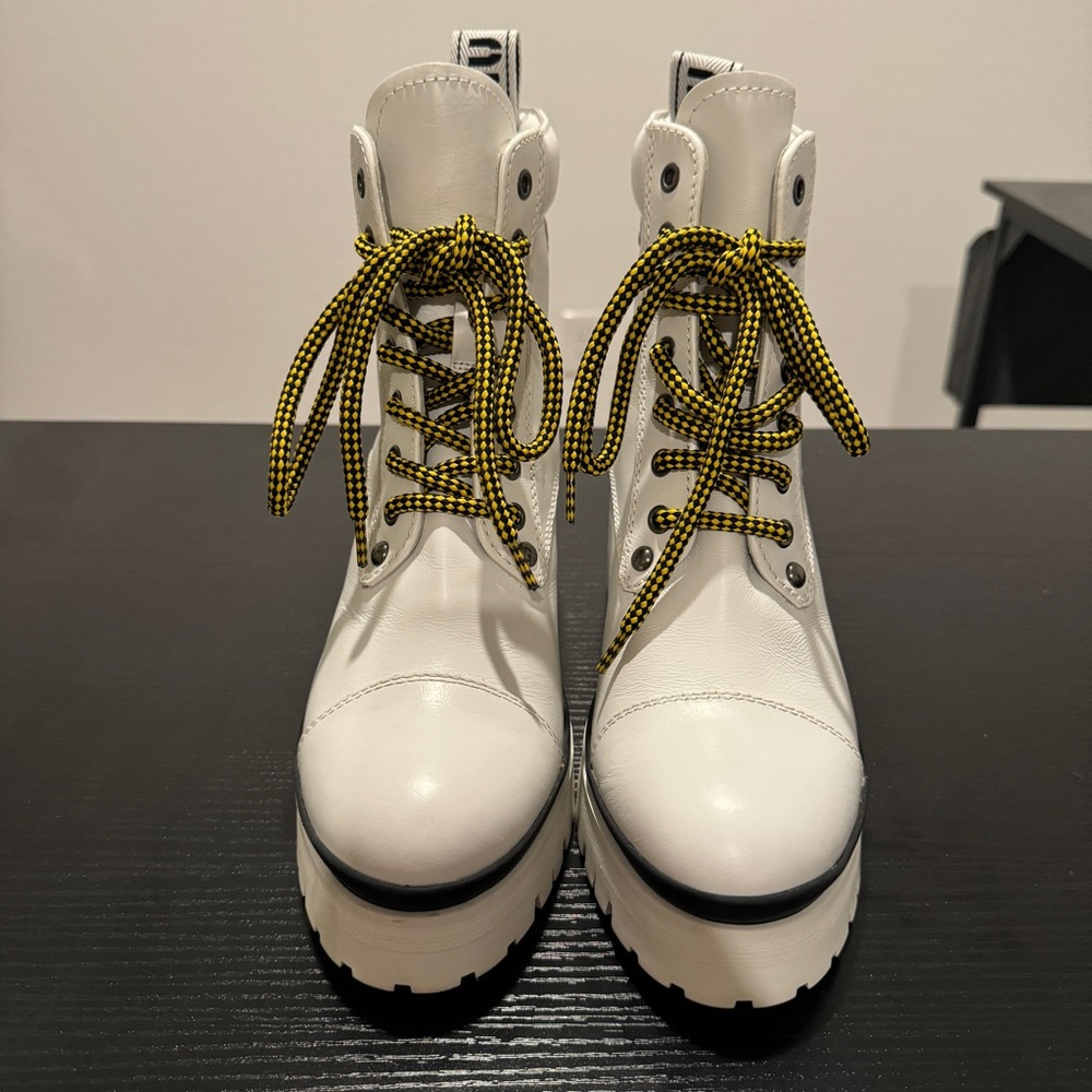 Miu Miu Nevermind Hiker Boots in White